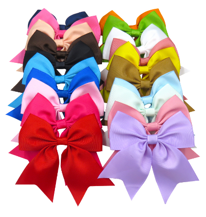 1PCS Swallowtail Ribbon Bow Clip Elastic Hair Bands For Girls Bohemian Hairpins Scrunchy Korean Kids Hair Accessories For Women