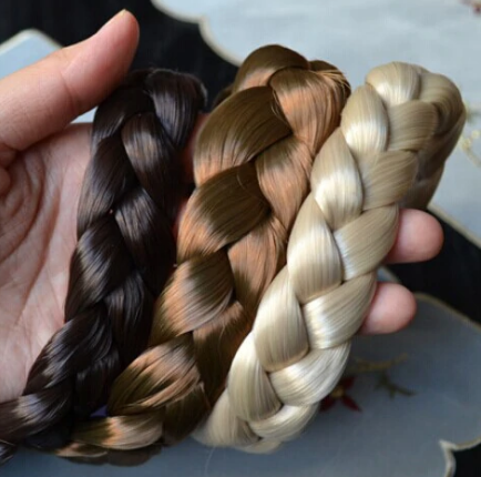 2.5cm wide New Arrival freeshipping fashion bohemian wigs braid thick wide headband popular fashion hair accessories