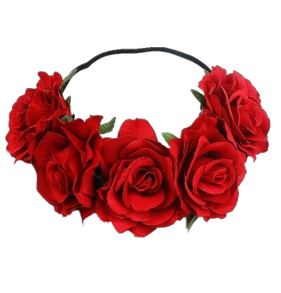 Bohemia Handmade Floral Headband Big Rose Flower Hairhead Accessories Women Girls Bridemaids Wreath Party Hair Ornaments Floral